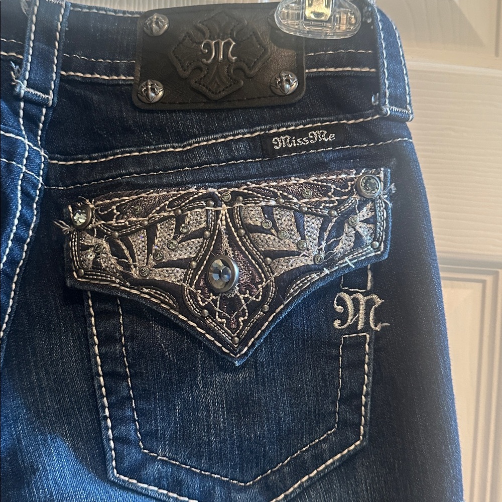 Miss Me Dark Indigo Flare Jeans